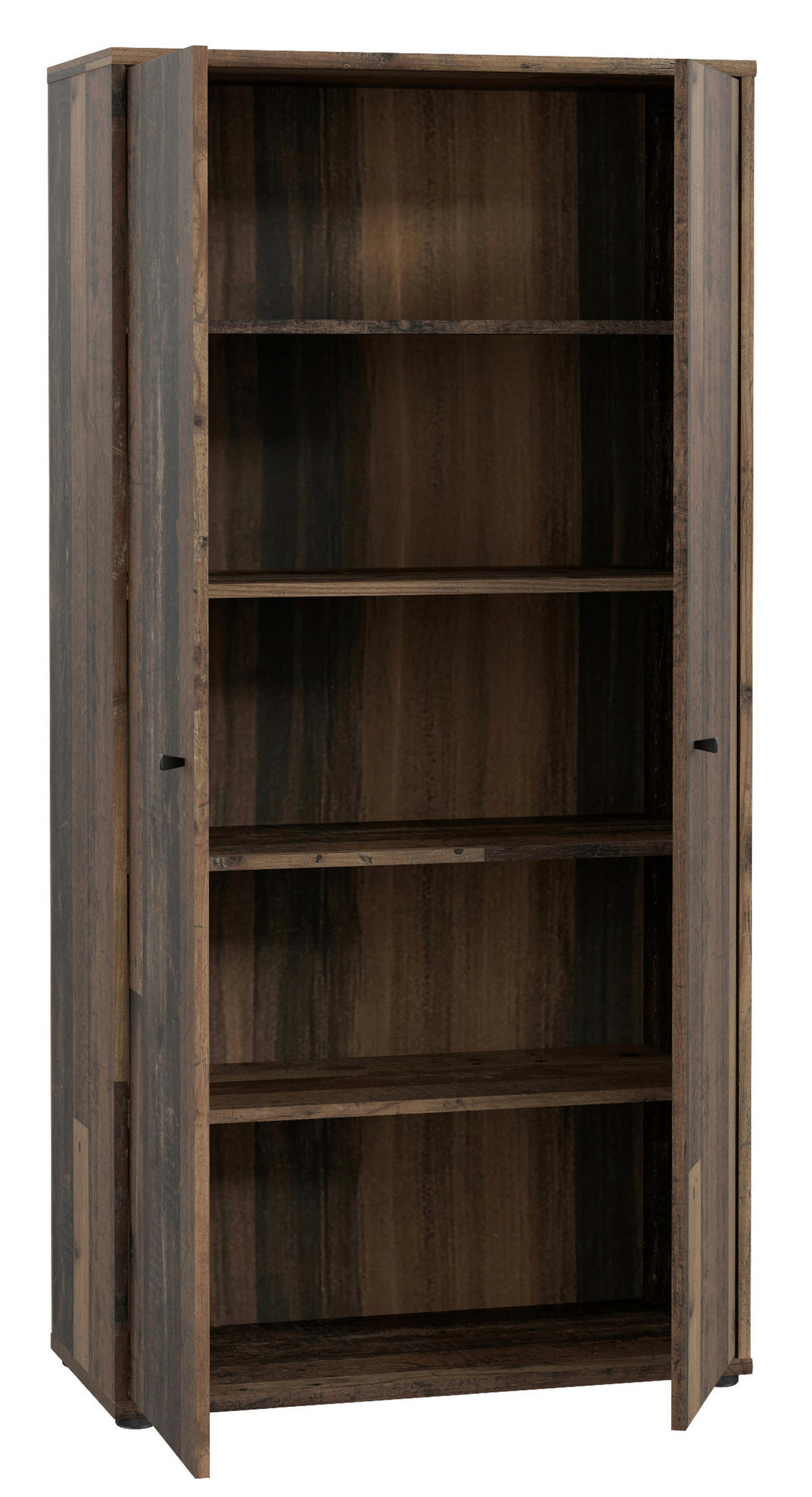 DREHTÜRENSCHRANK in Dunkelbraun, Graubraun  - Dunkelbraun/Graubraun, Design, Holzwerkstoff (73,7/149,5/34,8cm)