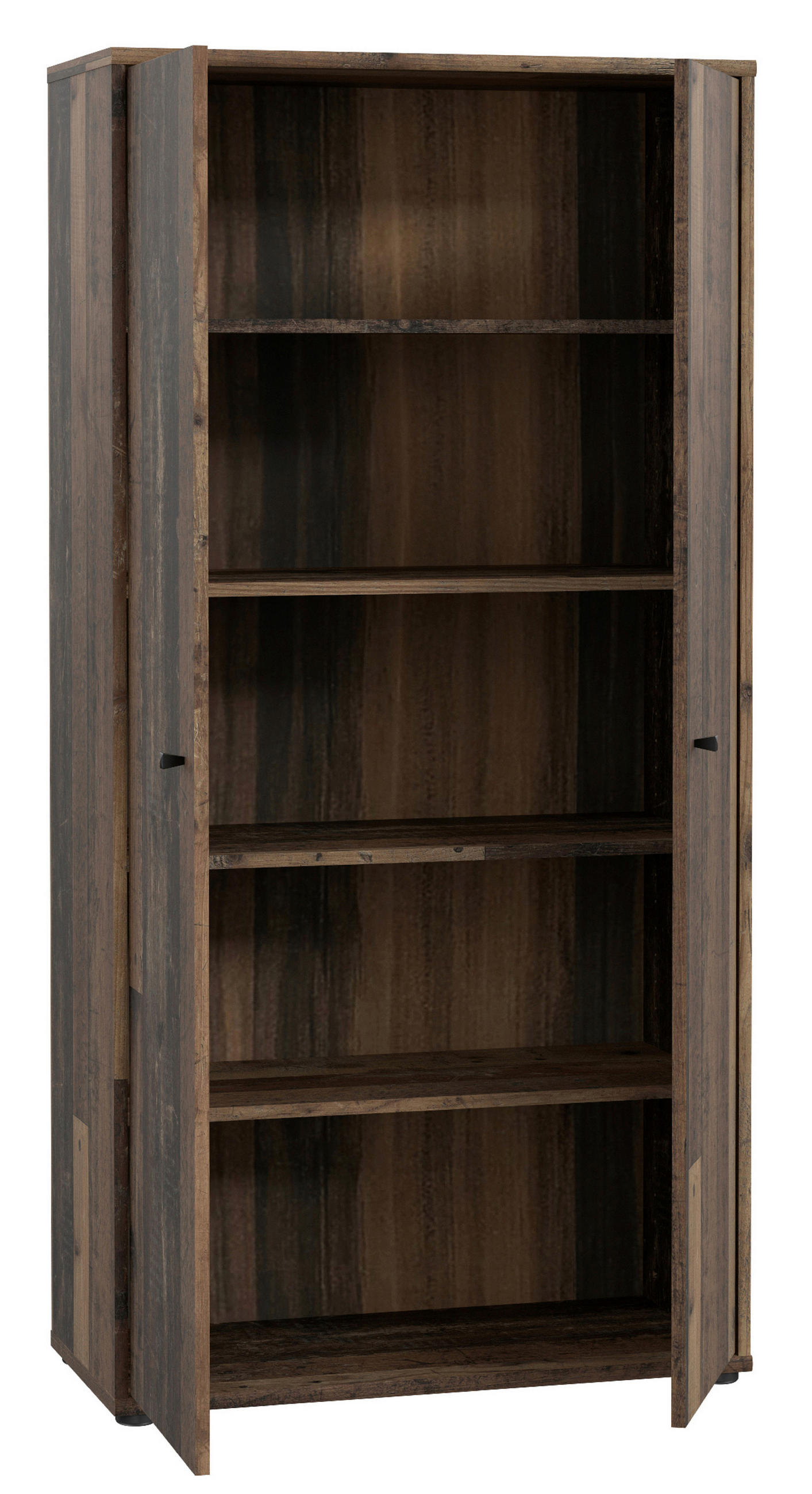 Thumbnail - Xxxl Drehtürenschrank, Dunkelbraun, Graubraun, Holzwerkstoff, 4 Fächer, 73.7x149.5x34.8 cm, Typenauswahl, Beimöbel erhäl...