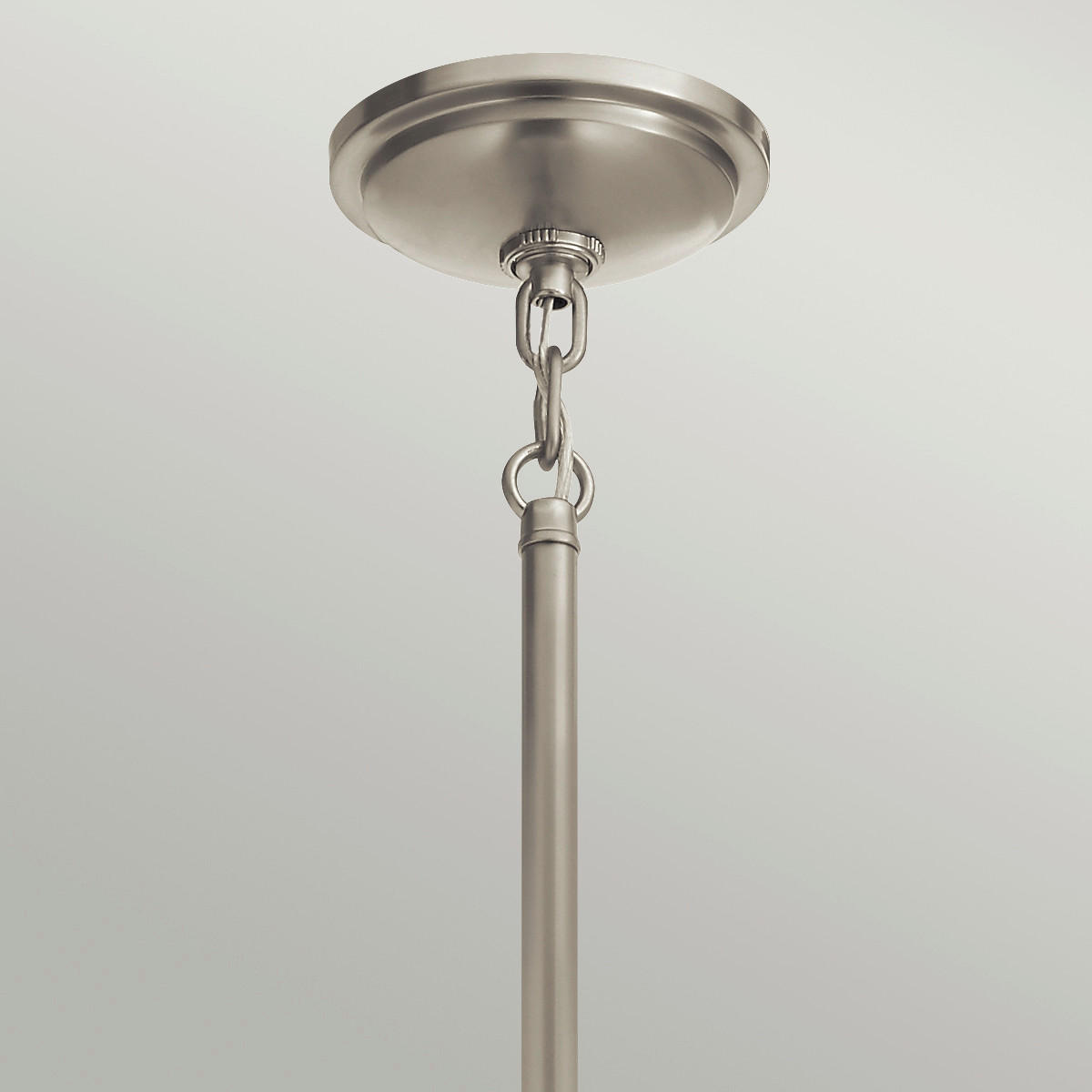 HÄNGELEUCHTE 40.8/75.1 cm    - Weiss/Nickelfarben, Design, Glas/Metall (40.8/75.1cm) - Elstead Lighting