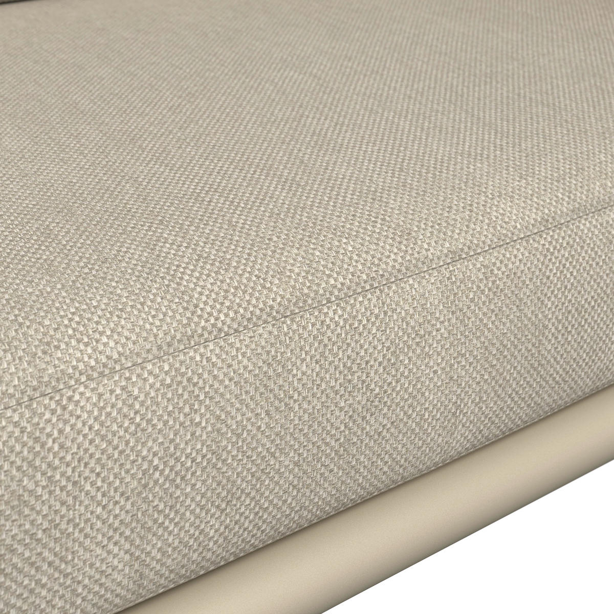 LOUNGEGARNITUR 169/289 cm Aluminium  - Sandfarben/Beige, Design, Textil/Metall (169/289cm) - Amatio