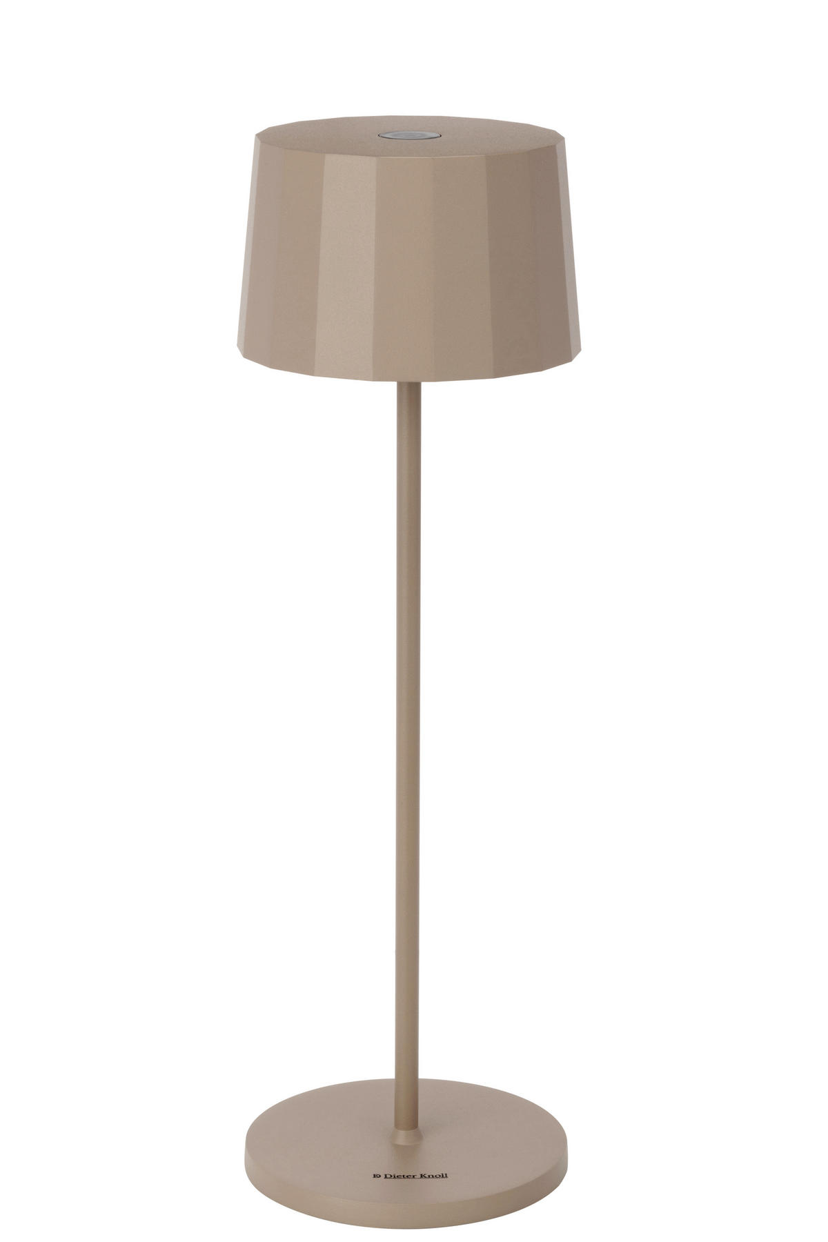 AKKU-TISCHLEUCHTE Pleat 11/35 cm   - Beige, Design, Kunststoff/Metall (11/35cm) - Dieter Knoll