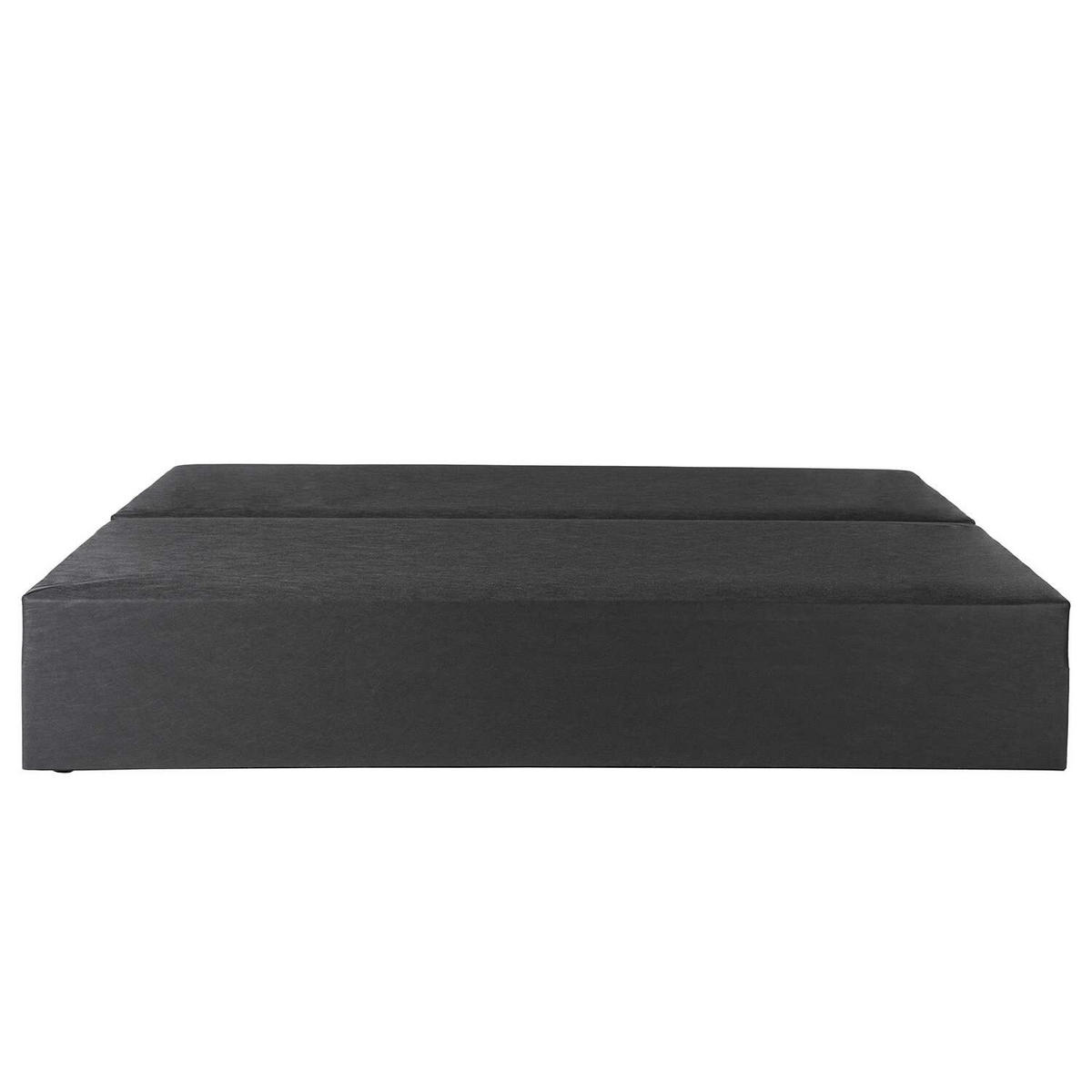 BOXSPRINGBETT 200/200 cm  in Anthrazit  - Anthrazit/Schwarz, Design, Textil (200/200cm) - home24