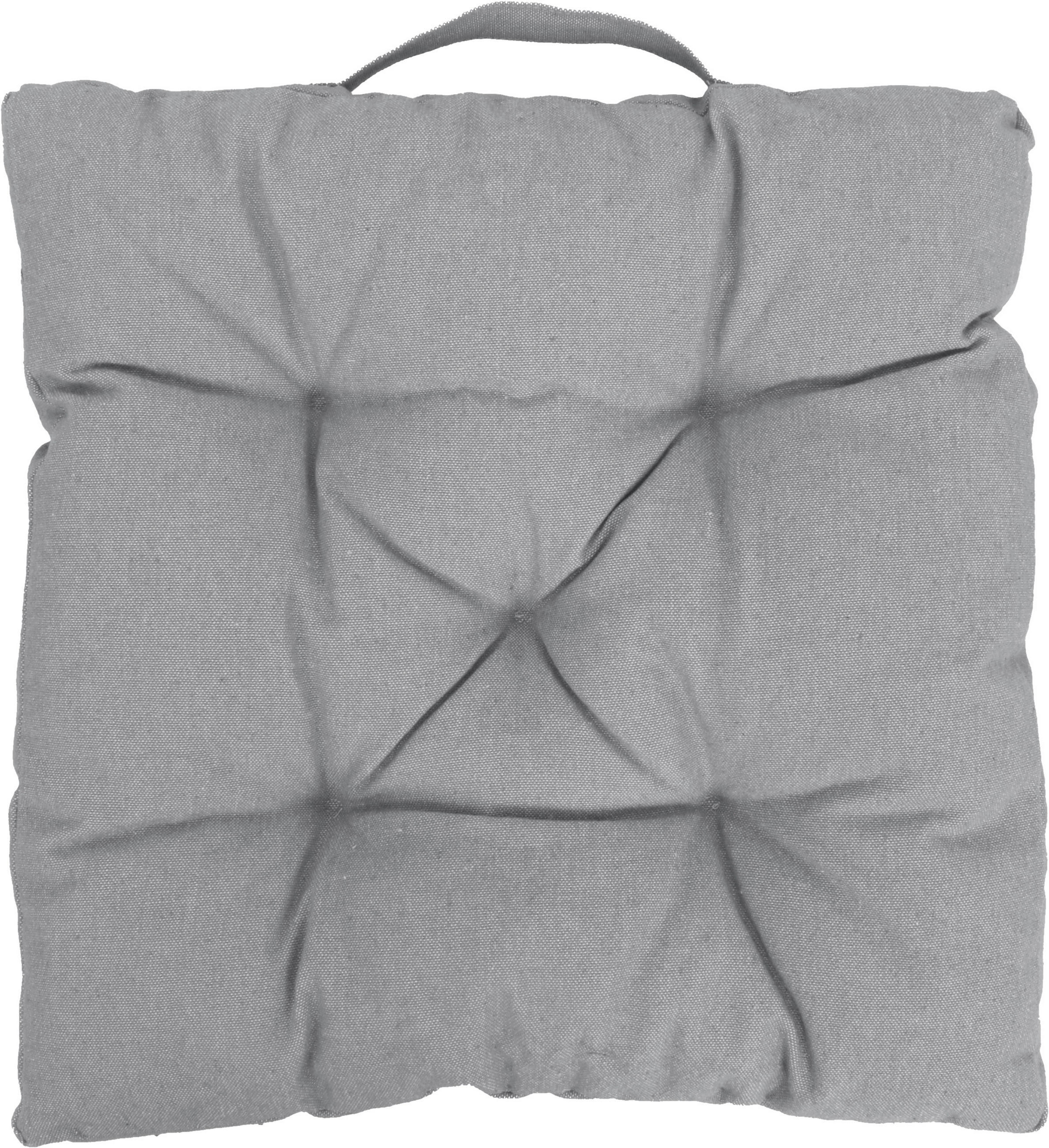 BOXKISSEN  40/40 cm   - Grau, Konventionell, Textil (40/40cm) - Esposa