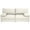 SCHLAFSOFA Naturfarben  - Chromfarben/Naturfarben, Design, Textil/Metall (192/77-88/110-120cm) - Bali