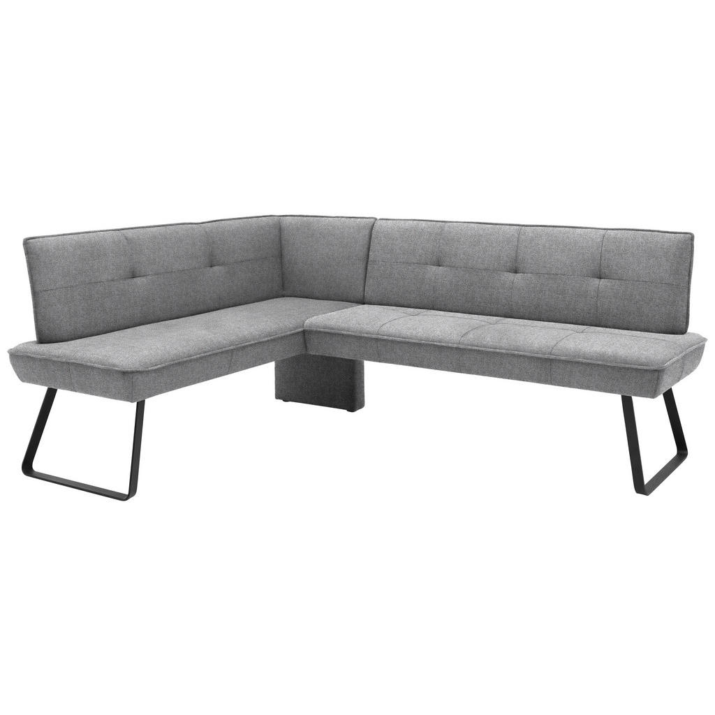 Thumbnail - Dieter Knoll Eckbank, Grau, Schwarz, Metall, Textil, L-Form, 227x157 cm, Goldenes M, Emas, Dgm, Fußauswahl, Lederauswahl...