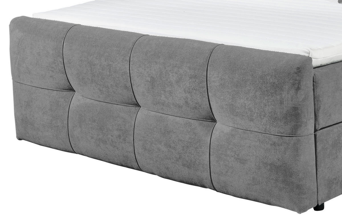 BOXBETT 180/200 cm  in Dunkelgrau  - Dunkelgrau, Modern, Holzwerkstoff/Kunststoff (180/200cm) - MID.YOU