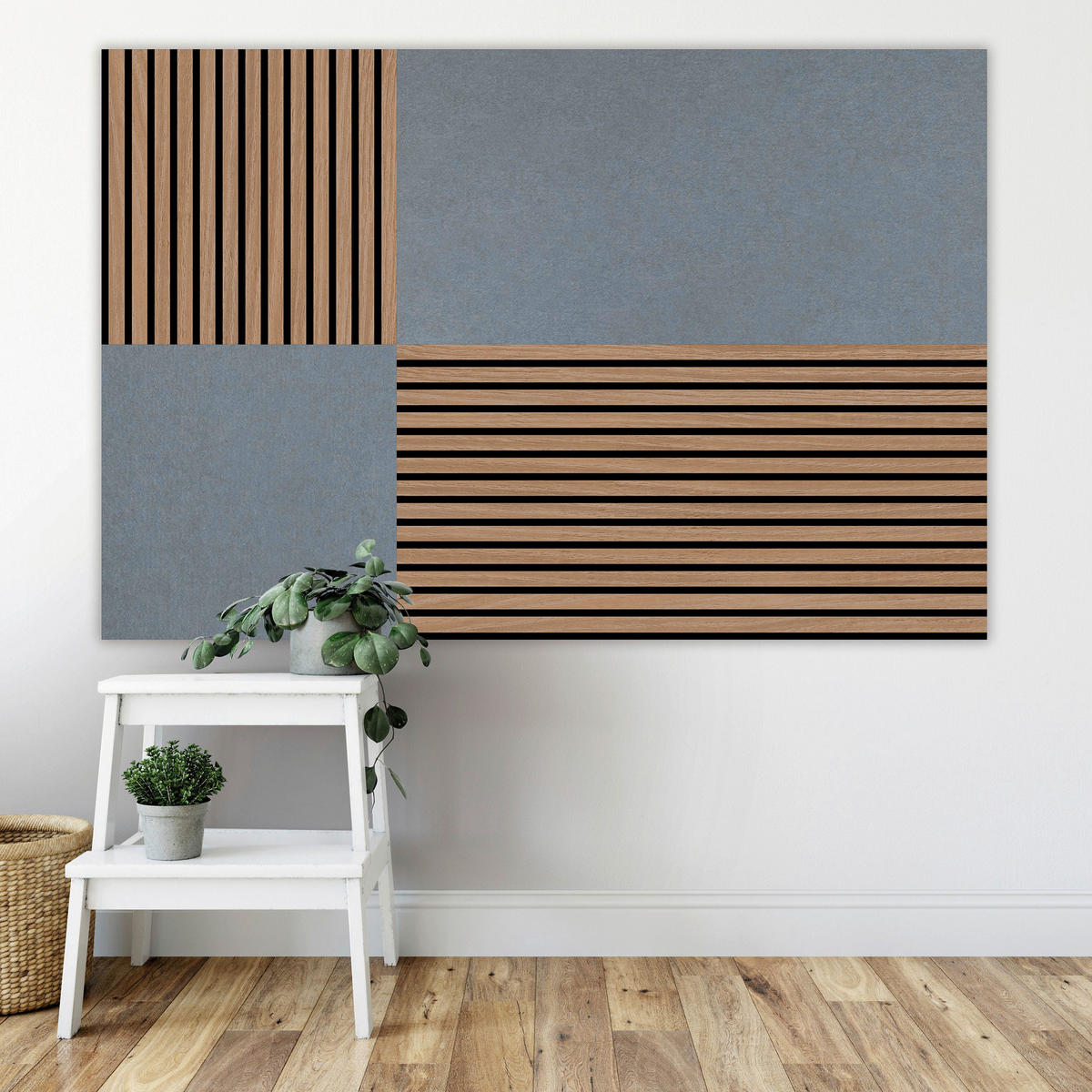 AKUSTIKPANEEL Modular Wall System rPet 52/52/0,6 cm  - Grau, MODERN, Kunststoff/Textil (52/52/0,6cm) - Jangal