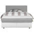BOXSPRINGBETT 140/200 cm in Grau, Weiß - Silberfarben/Weiß, Design, Holz/Textil (140/200cm) - Carryhome BOXSPRINGBETT 140/200 cm in Grau, Weiß - Silberfarben/Weiß, Design, Holz/Textil (140/200cm) - Carryhome