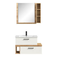 BADEZIMMER  in 88 cm  - Eichefarben/Weiß, MODERN, Keramik/Holzwerkstoff (88cm) - Pelipal