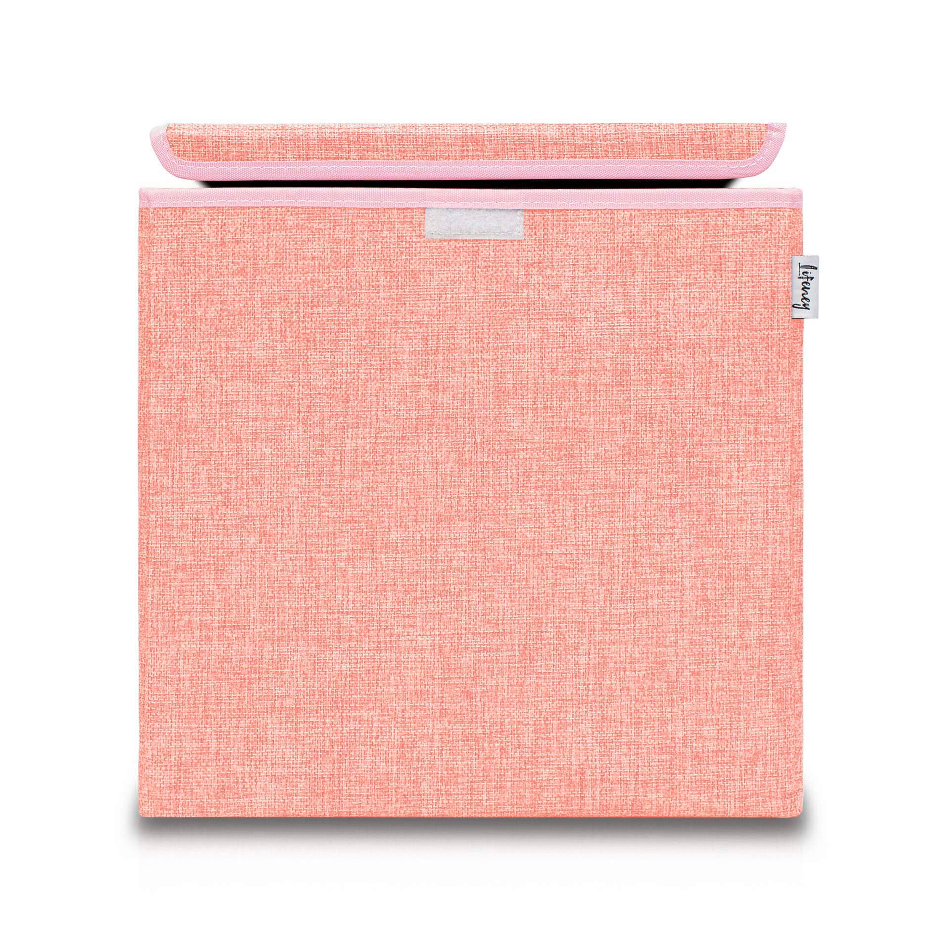 AUFBEWAHRUNGSBOX  - Rosa, Basics, Kunststoff/Textil (36/36/51cm) - Lifeney