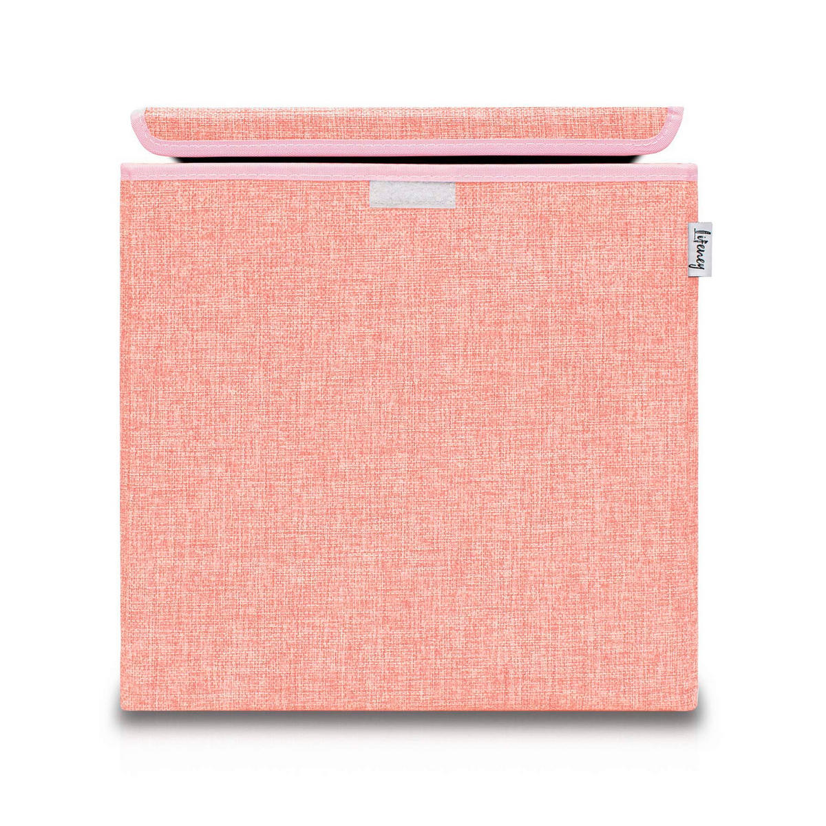 AUFBEWAHRUNGSBOX  - Rosa, Basics, Kunststoff/Textil (36/36/51cm) - Lifeney