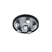 LED MENNYEZETI LÁMPA - fekete/nikkelszínű, Design, fém (50/13,5cm) - Trio Leuchten
