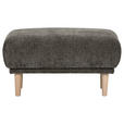 HOCKER Flachgewebe Dunkelgrau  - Dunkelgrau, KONVENTIONELL, Holz/Textil (88/49/62cm) - Carryhome