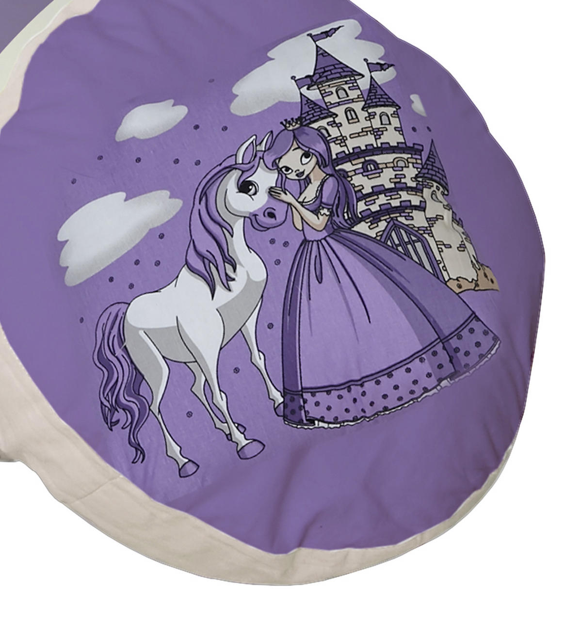 DĚTSKÝ POLŠTÁŘ, 40/40 cm - šeříková, Konvenční, textil (40/40cm) - MID.YOU
