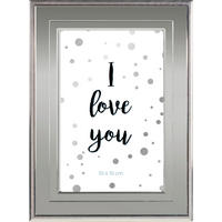 FOTORAM 14,4/19,6/1,9 cm  - silver, Basics, metall/glas (14,4/19,6/1,9cm)