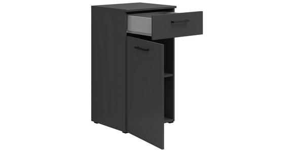 KOMMODE 45/83/40 cm in Graphitfarben - Anthrazit/Schwarz, MODERN, Holzwerkstoff/Kunststoff (45/83/40cm) - Carryhome