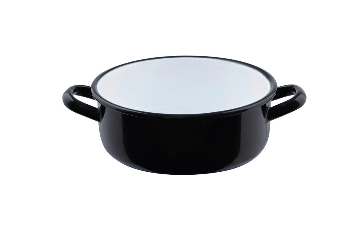 KASSEROLLE Riesen und Zwerge 0.5 l  - Schwarz, Basics, Metall (12/5,8cm) - Riess