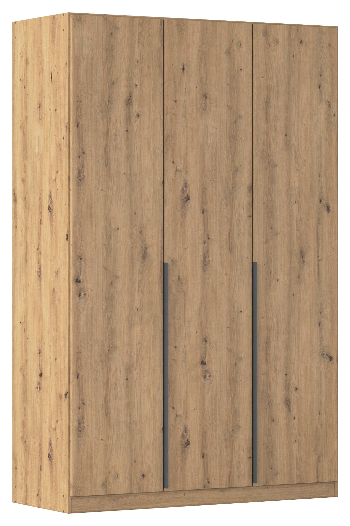 DREHTÜRENSCHRANK in Eiche Artisan  - Eiche Artisan/Grau, Modern, Holzwerkstoff (136/229/54cm) - Rauch Möbel