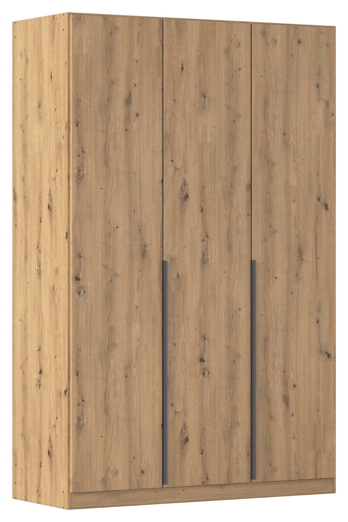 DREHTÜRENSCHRANK in Eiche Artisan  - Eiche Artisan/Grau, Modern, Holzwerkstoff (136/229/54cm) - Rauch Möbel