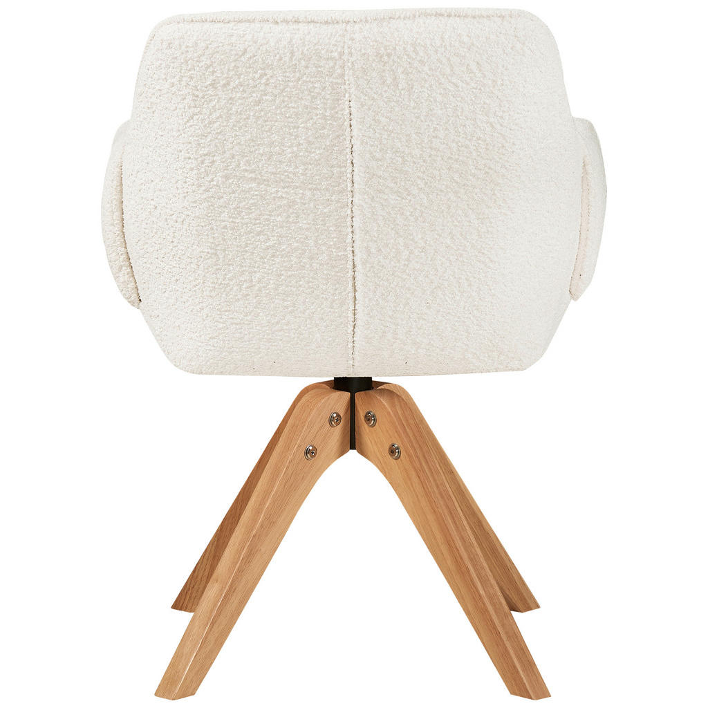 Thumbnail - Kayoom Armlehnstuhl, Weiß, Textil, Sternfuß, 60x86.5x63.5 cm, Esszimmer, Stühle, Esszimmerstühle, Armlehnenstühle