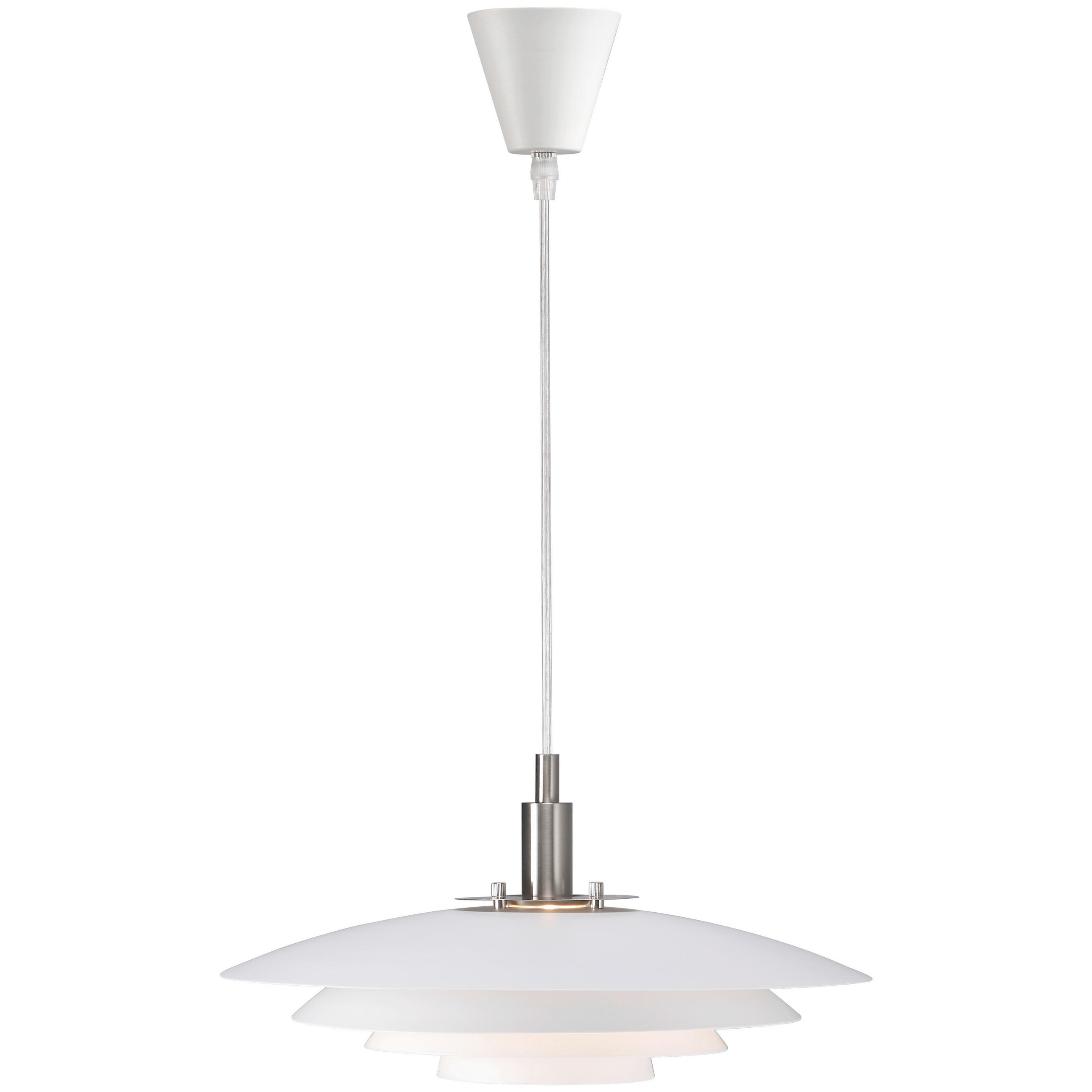 HÄNGELEUCHTE Bretagne 38/17 cm   - Weiß, Design, Metall (38/17cm) - Nordlux