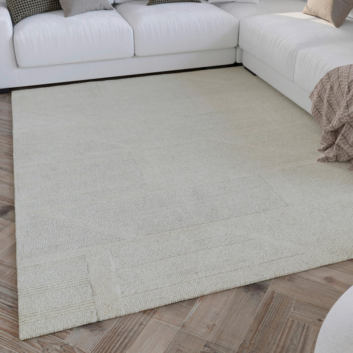 WEBTEPPICH 40/60 cm Hamptons Fifteen Creme  - Creme, Design, Textil (40/60cm) - WECON HOME