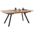 ESSTISCH in Holz, Metall 270/110/76 cm  - Eichefarben/Schwarz, KONVENTIONELL, Holz/Metall (270/110/76cm) - Valnatura