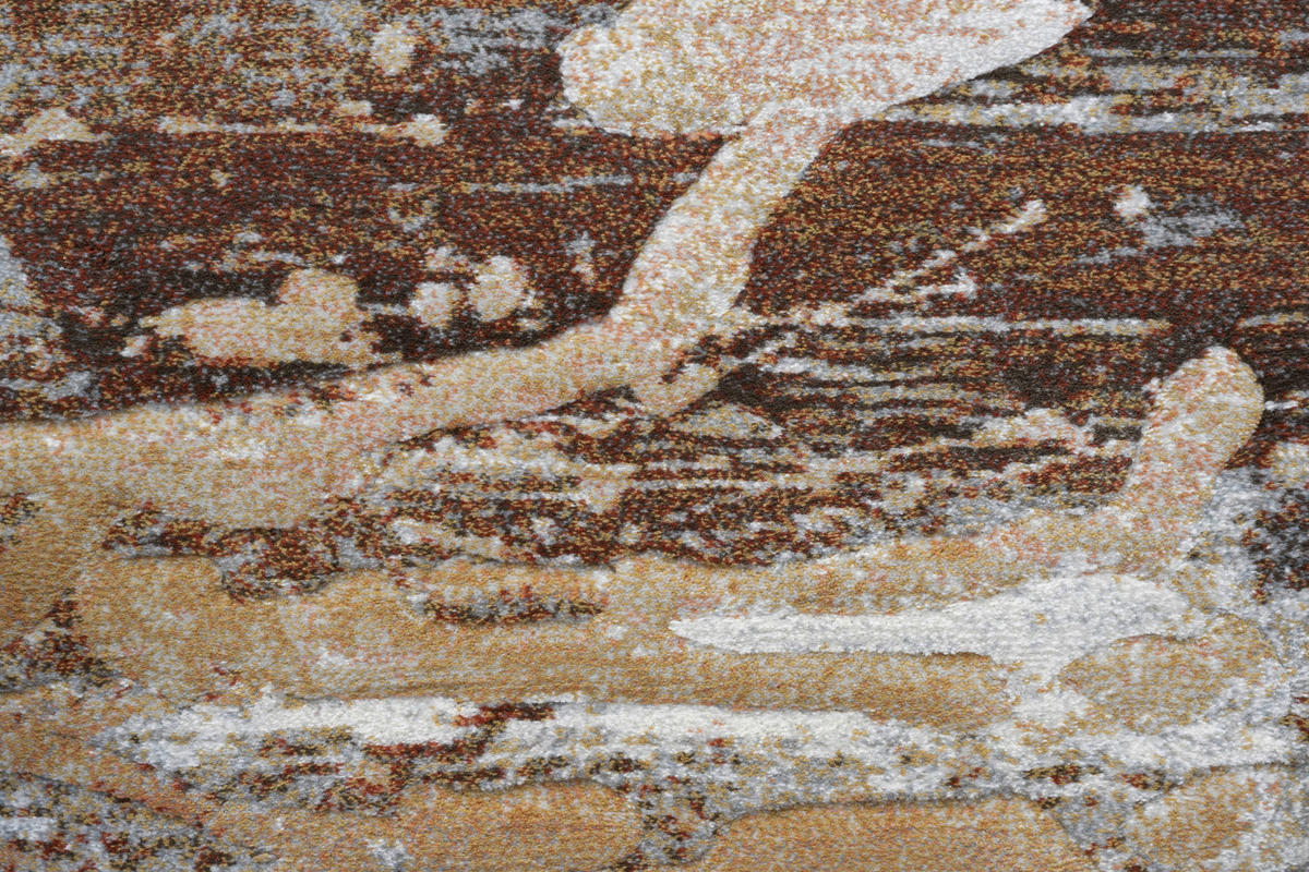 WEBTEPPICH 133/195 cm Argentum Braun, Creme, Grau  - Creme/Braun, KONVENTIONELL, Kunststoff/Textil (133/195cm) - Novel