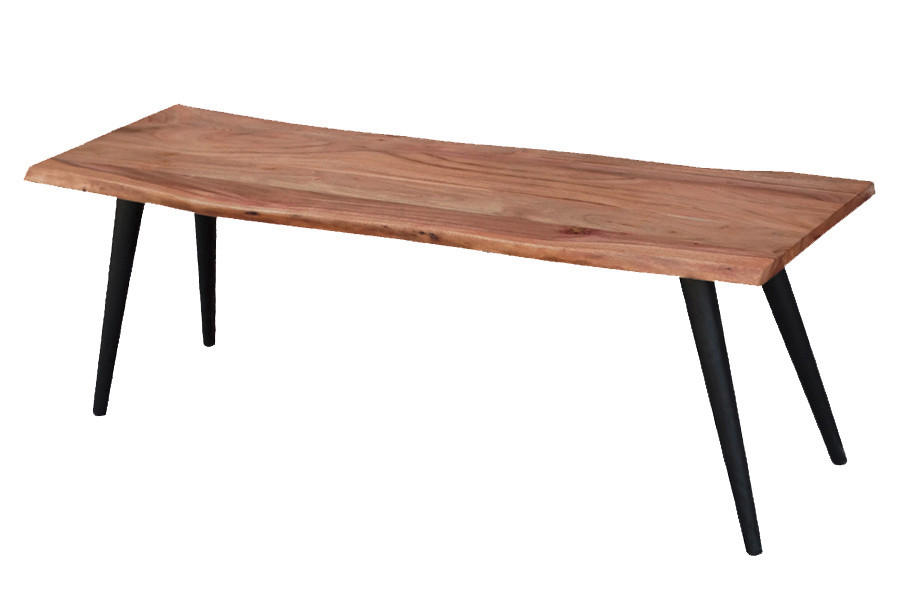 KLUPA  boje bagrema, crna  metal, drvo      - boje bagrema/crna, Design, metal/drvo (135/45/40cm) - Ambia Home