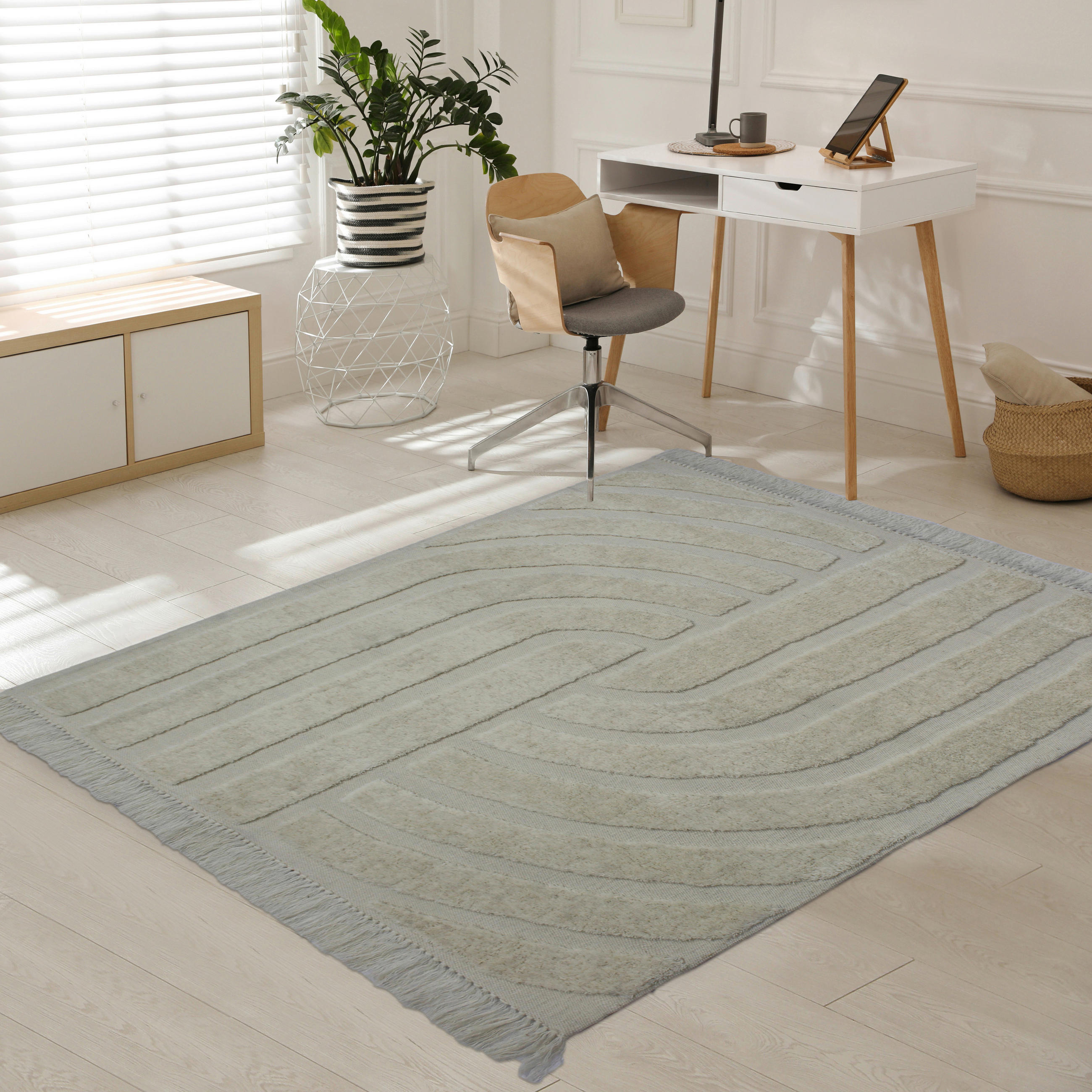 WOLLTEPPICH 160/230 cm Creme - Creme, Basics, Textil (160/230cm)
