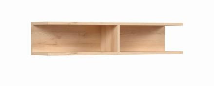 ZIDNA POLICA - boja bukve, Dizajnerski, pločasti materijal (60,5/19,5/21cm) - Carryhome