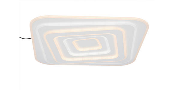 LED-DECKENLEUCHTE 53/53/5,5 cm   - Weiß, Design, Kunststoff/Metall (53/53/5,5cm) - Novel