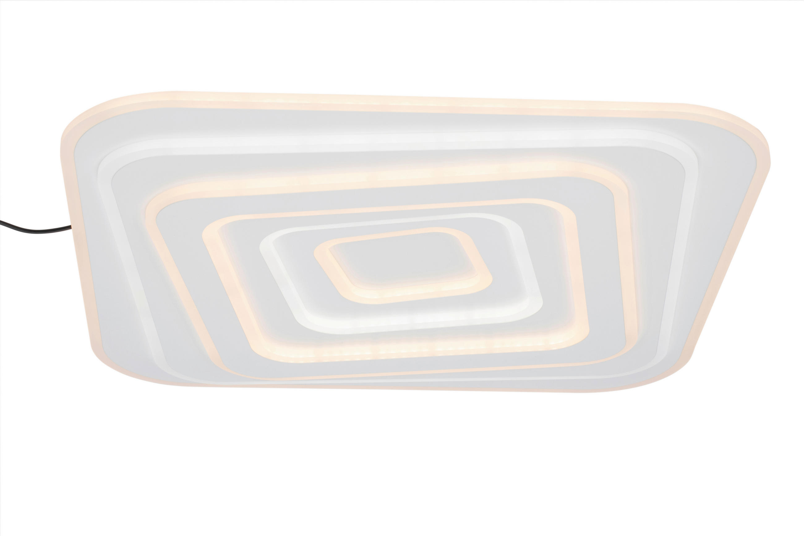 LED-DECKENLEUCHTE 53/53/5,5 cm   - Weiß, Design, Kunststoff/Metall (53/53/5,5cm) - Novel