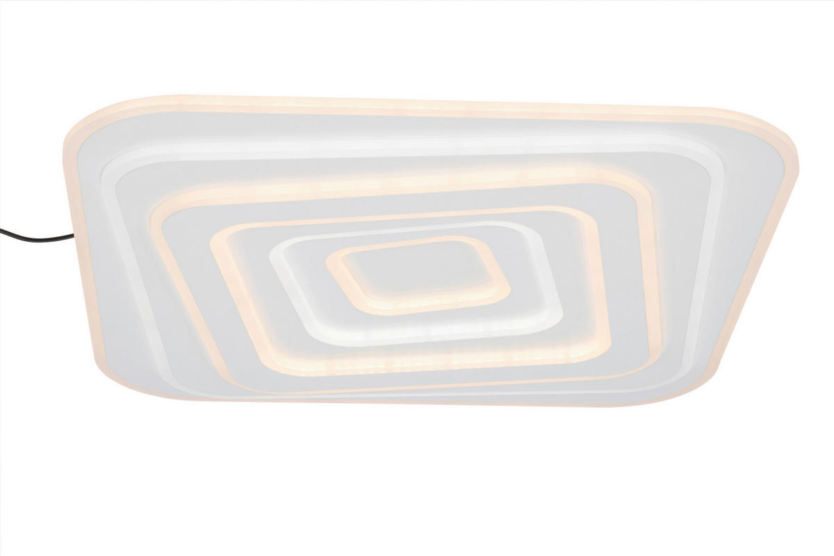 LED-TAKLAMPA 9.2 W 53/53/5,5 cm  - vit, Design, metall/plast (53/53/5,5cm) - Novel