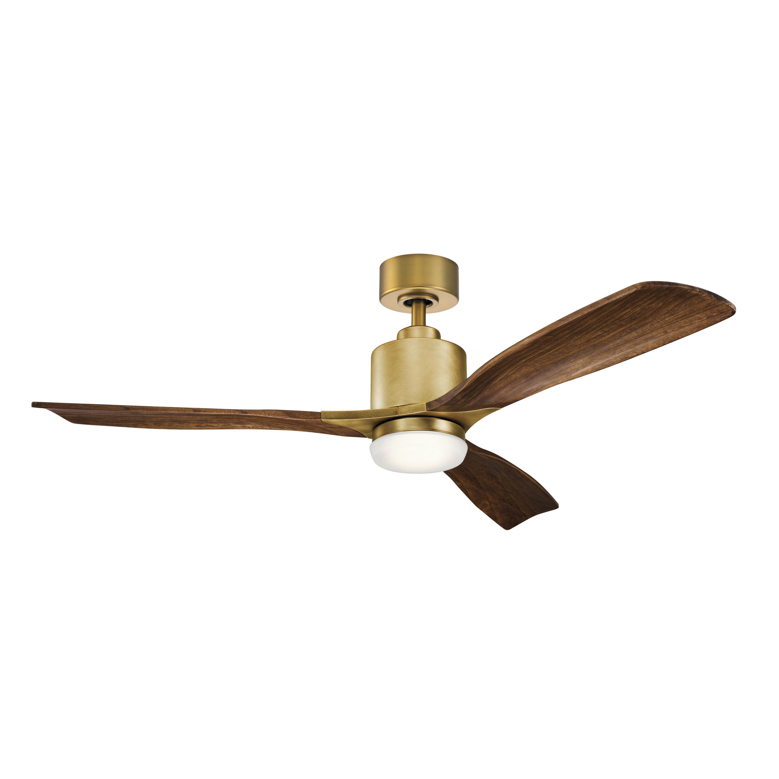 DECKENVENTILATOR  132/41 cm    - Kirschbaumfarben/Messingfarben, Konventionell, Holz/Metall (132/41cm) - Elstead Lighting
