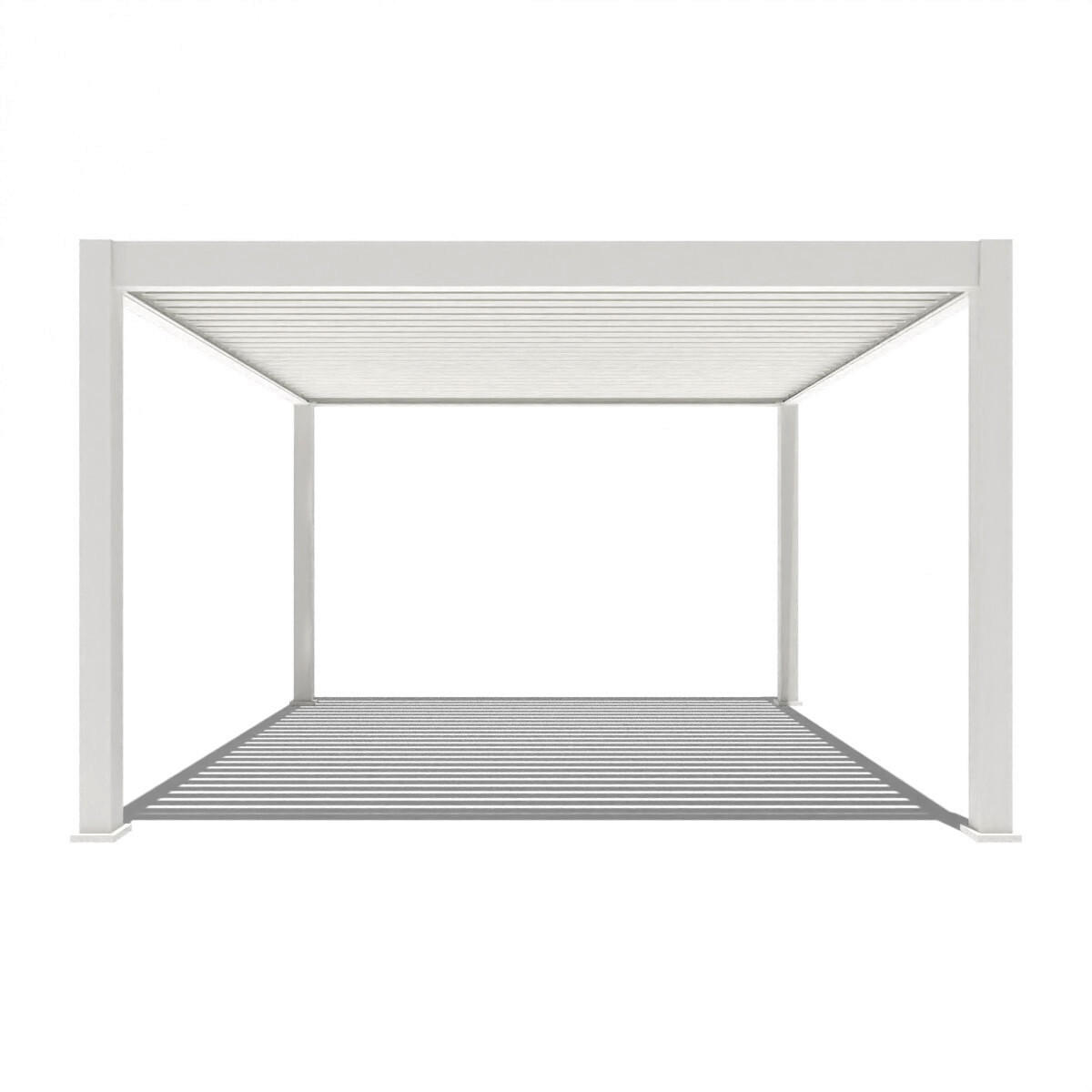 PERGOLA 400/255/400 cm   - Weiß, Basics, Metall (400/255/400cm) - WEIDE