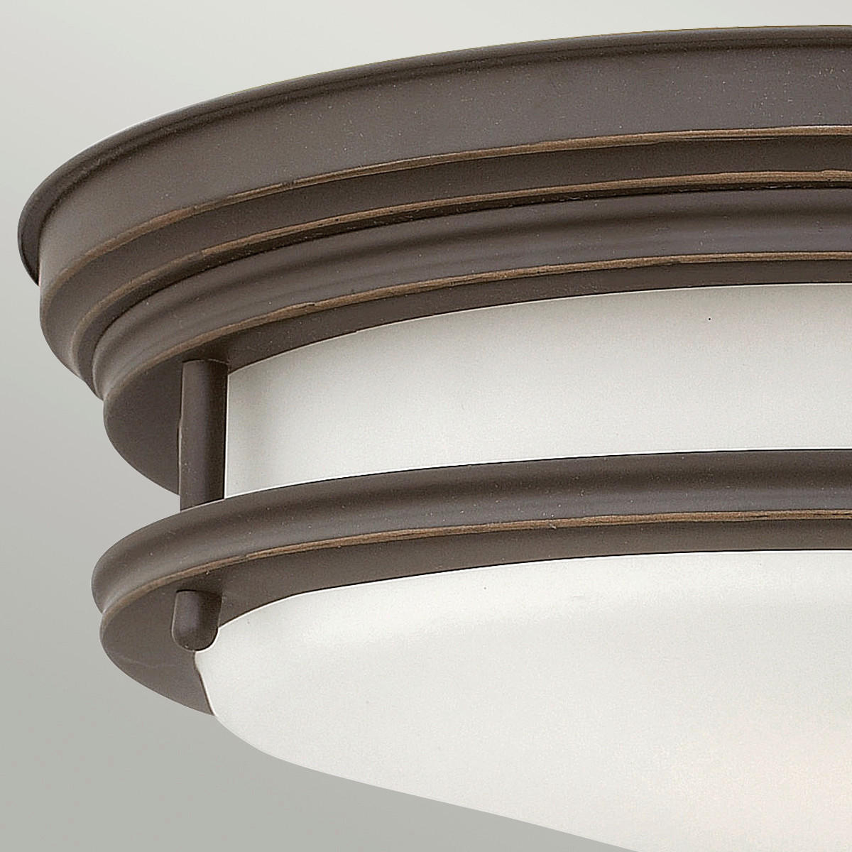 DECKENLEUCHTE  30.5/11.7 cm    - Bronzefarben, Konventionell, Glas/Metall (30.5/11.7cm) - Elstead Lighting