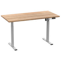 SCHREIBTISCH 110/80/71 cm  in Weiß, Sonoma Eiche  - Silberfarben/Weiß, Design, Holzwerkstoff/Metall (110/80/71cm) - MID.YOU