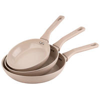 PFANNENSET Pamela Reif Serie SHELL Aluminium 3-teilig  - Creme, Basics, Metall - Fackelmann