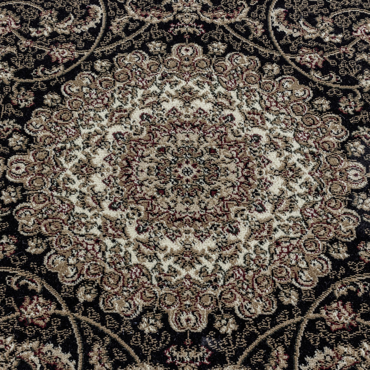 Tkana Preproga Kashmir,  Kashmir     160/230 cm    tkano  črna  - črna, Konvencionalno, tekstil (160/230cm) - Novel