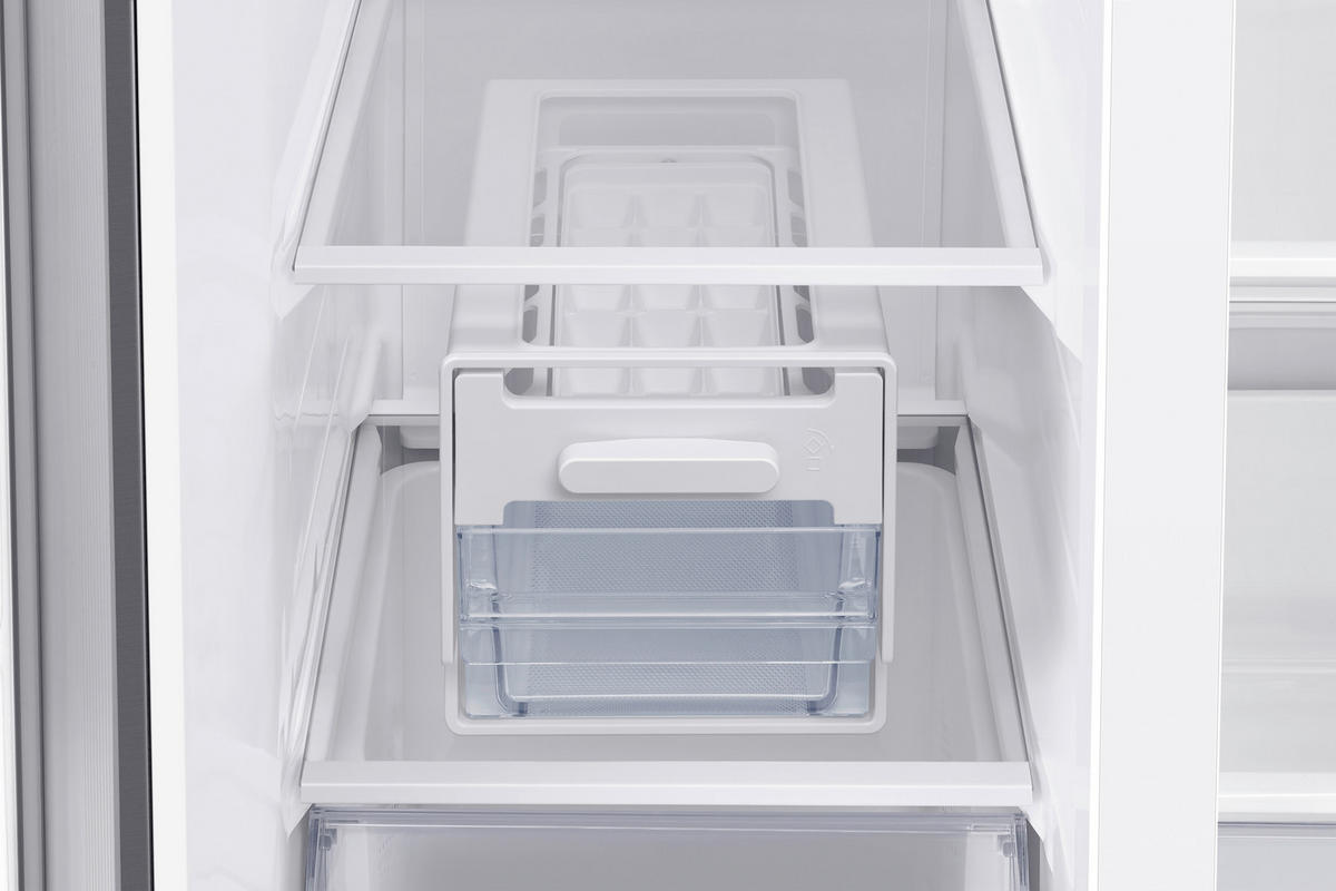 SIDE-BY-SIDE 91,2/178/71,6 cm RS62DG5003S9EF  - Silberfarben, Basics, Glas/Kunststoff (91,2/178/71,6cm) - Samsung
