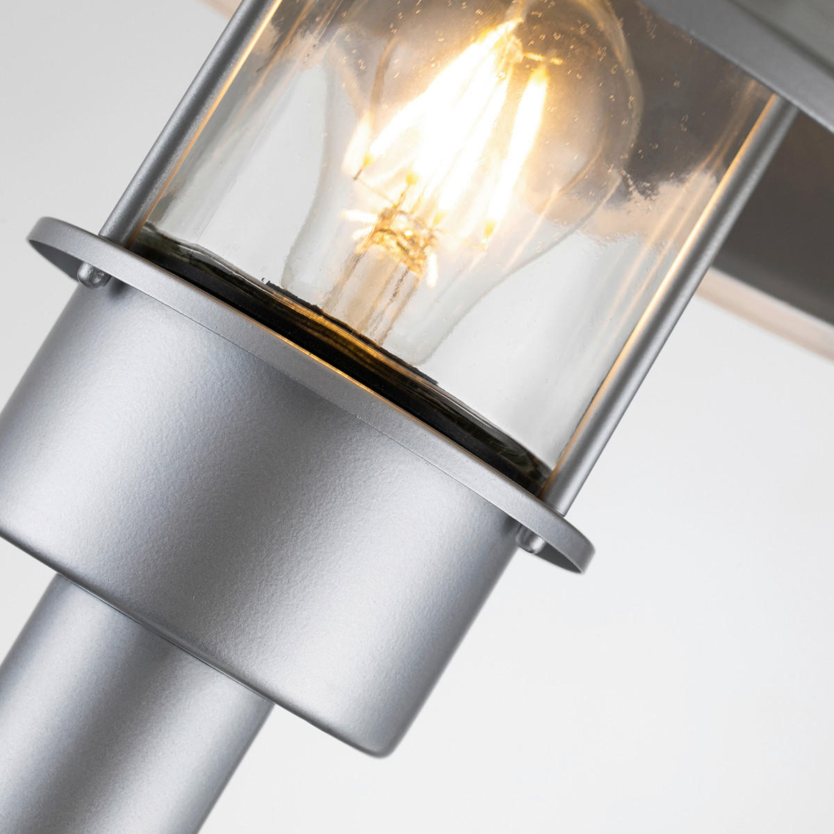 WEGELEUCHTE Klampenborg 27.5/101.8 cm   - Silberfarben, KONVENTIONELL, Glas/Metall (27.5/101.8cm) - Elstead Lighting