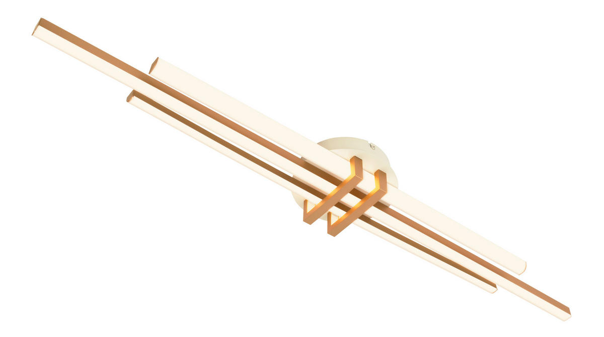 LED-DECKENLEUCHTE 98/16/7,5 cm   - Greige/Cappuccino, Basics, Kunststoff/Metall (98/16/7,5cm)