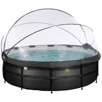 POOL 488/122 cm  - Anthrazit, Konventionell, Kunststoff/Metall (488/122cm) - EXIT Toys