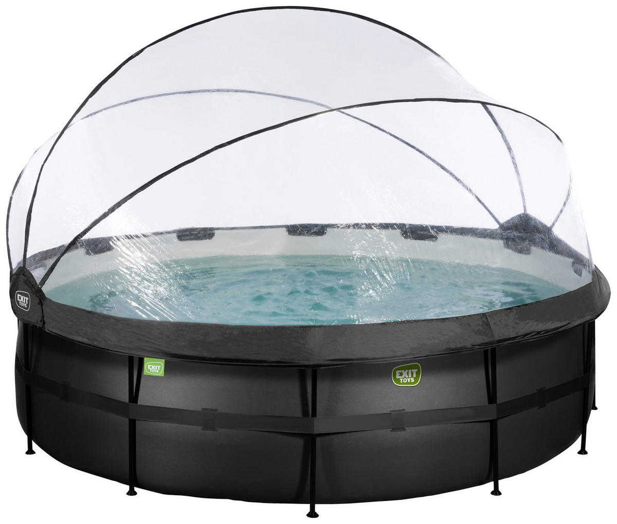 POOL 488/122 cm  - Anthrazit, Konventionell, Kunststoff/Metall (488/122cm) - EXIT Toys