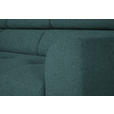 ECKSOFA in Chenille Blau  205/280 cm  - Blau/Schwarz, Design, Textil/Metall (205/280cm) - Xora