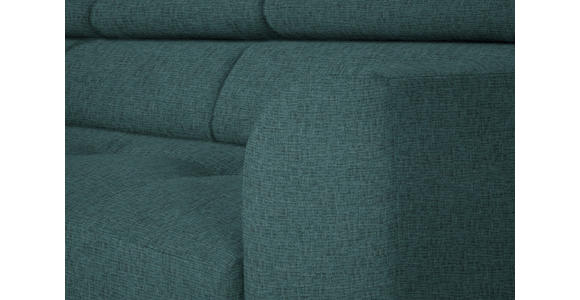 ECKSOFA in Chenille Blau  205/280 cm  - Blau/Schwarz, Design, Textil/Metall (205/280cm) - Xora