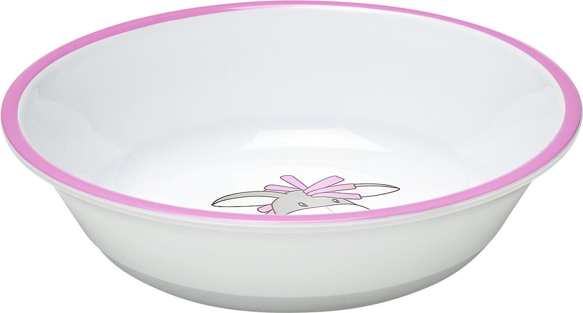 KINDERSCHÜSSEL  - Weiss/Rosa, Trend, Kunststoff (14/3,8cm) - My Baby Lou