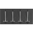 HAKENLEISTE - Schwarz, Design, Metall (36/17/2,8cm) HAKENLEISTE - Schwarz, Design, Metall (36/17/2,8cm)