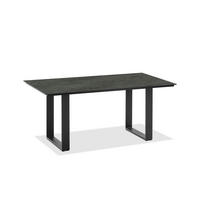 GARTENTISCH Kunststoff Anthrazit, Graphitfarben rechteckig  - Anthrazit/Graphitfarben, Design, Kunststoff/Metall (180/95/76cm)
